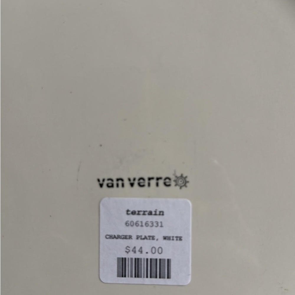 Van Verre CABBAGE PLATE Ø31.5CM, WHITE